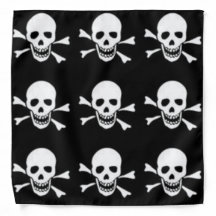 bandanna with skull and crossbones