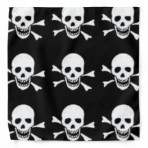 bandanna with skull and crossbones