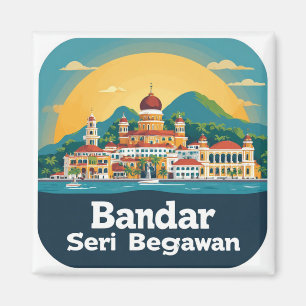 🧲 Bandar Seri Begawan Keepsake 🌏 Magnet