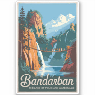 Bandarban Bangladesh Travel Art Vintage