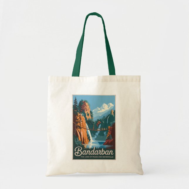 Bandarban Bangladesh Travel Art Vintage Tote Bag (Front)