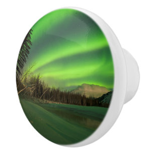 Banded Aurora Ceramic Knob