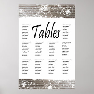 Banded Wood Seating Chart