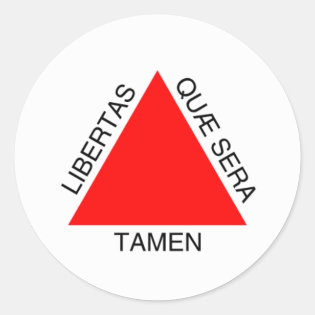 Bandeira de Minas Gerais, Brasil Classic Round Sticker (Front)