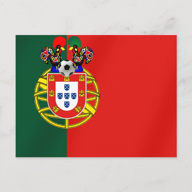 Bandeira Portuguesa Classica por Fás de Portugal Postcard (Front)