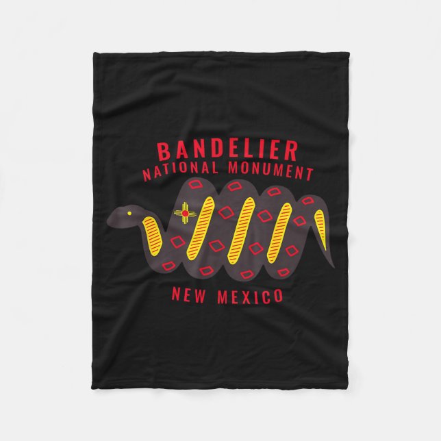 Bandelier National Monument New Mexico Nm Snake  Fleece Blanket (Front)