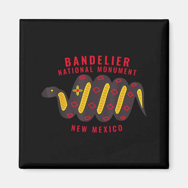 Bandelier National Monument New Mexico Nm Snake  Magnet (Front)