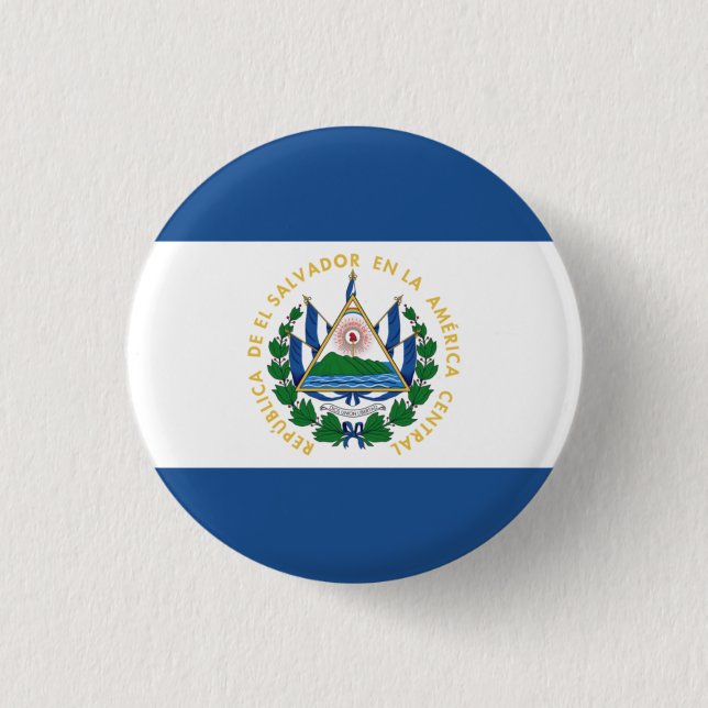 Bandera de El Salvador 3 Cm Round Badge (Front)