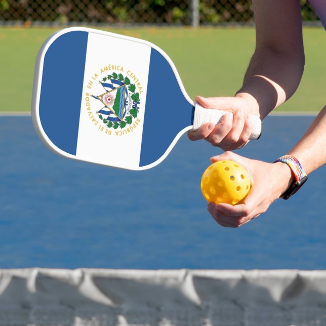 Bandera de El Salvador Pickleball Paddle (Insitu)