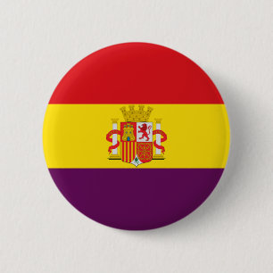 Bandera de la República Española 6 Cm Round Badge