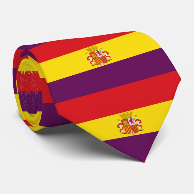 Bandera de la República Española Tie (Rolled)