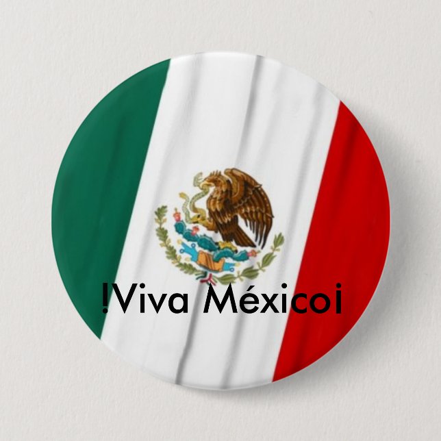 Bandera de México 7.5 Cm Round Badge (Front)