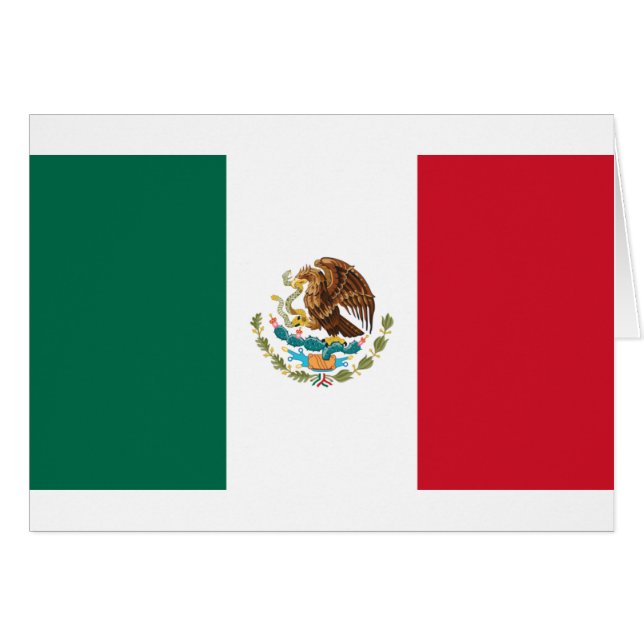 Bandera de México - Flag of Mexico - Mexican Flag (Front Horizontal)