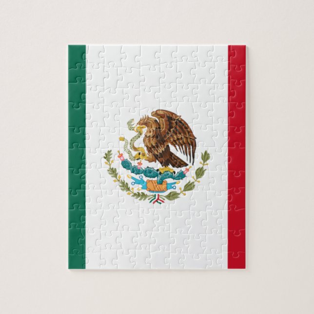 Bandera de México - Flag of Mexico - Mexican Flag Jigsaw Puzzle (Vertical)