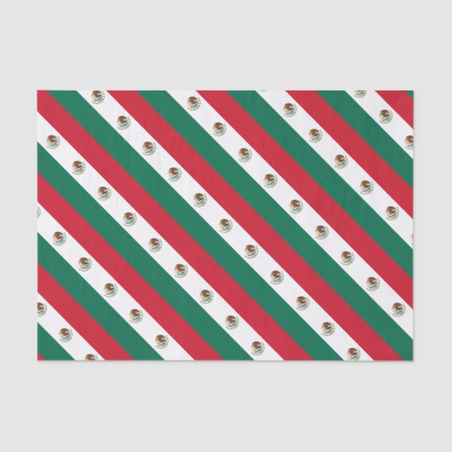 Bandera de México - Flag of Mexico - Mexican Flag Tissue Paper (Front)