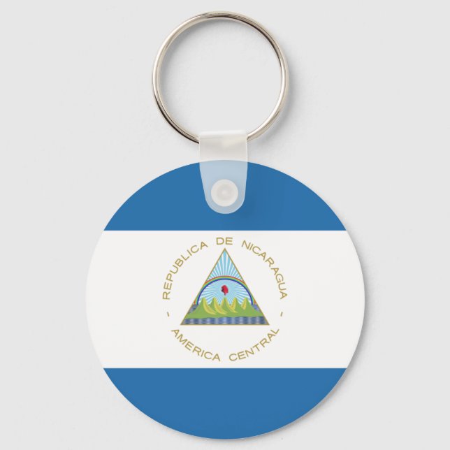 Bandera de Nicaragua Key Ring (Front)