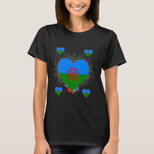 Bandera Gitana Heart Flag - International Romani G T-Shirt
