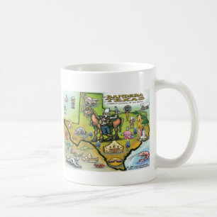 Bandera TEXAS Map Coffee Mug