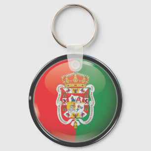 Bandera y escudo de Granada Key Ring