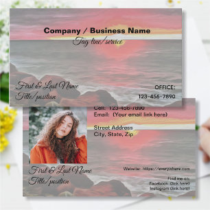 Banderas Rocky Sunset 914 Business Card
