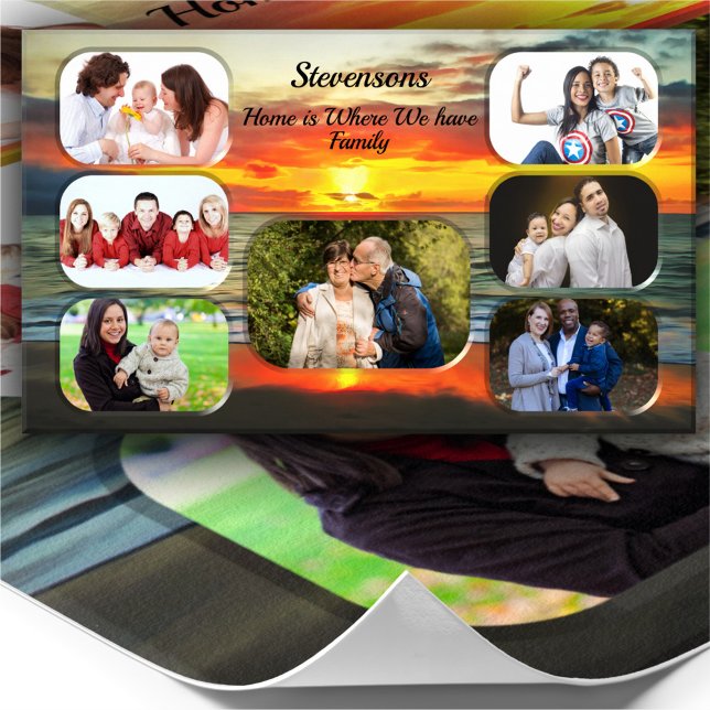 Banderas Sunset Family Collage 1738 Art Print (Creator Uploaded)