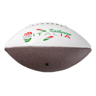Bandiera d'Italia Rosa Personalised American Football