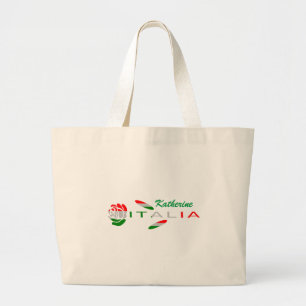 Bandiera d'Italia Rosa Personalised Large Tote Bag