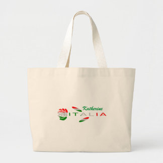Bandiera d'Italia Rosa Personalised Large Tote Bag