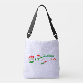 Bandiera d'Italia Rosa Personalized Crossbody Bag