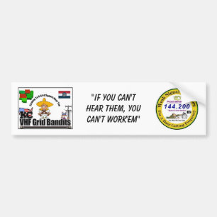 Bandit Bumper Stixker with Logos Sticker