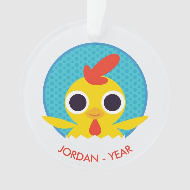 Bandit the Chick Ornament (Front)