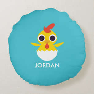 Bandit the Chick Round Cushion