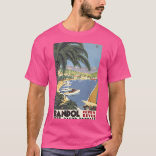 Bandol France Vintage Travel Poster T-Shirt