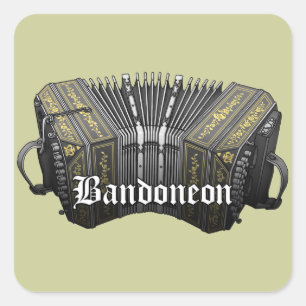 Bandoneon Square Sticker