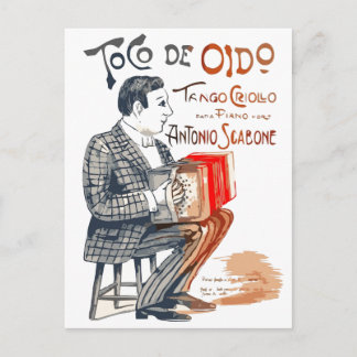 Bandoneon Tango Postcard