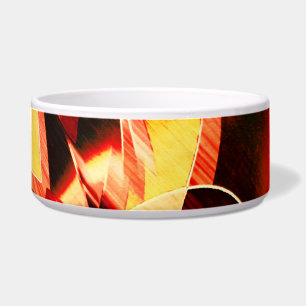 Bands of yellowing with dark red, strong streaked