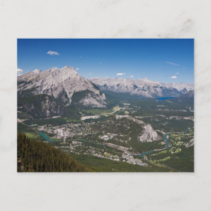 Banff Aerial View Post Card