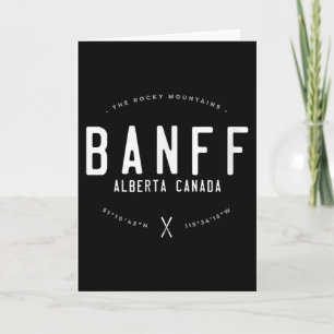 Banff Alberta Canada Graphic Distressed Vintage Sk Card