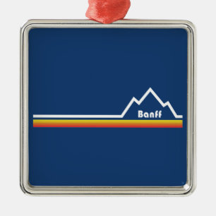 Banff, Alberta Metal Tree Decoration