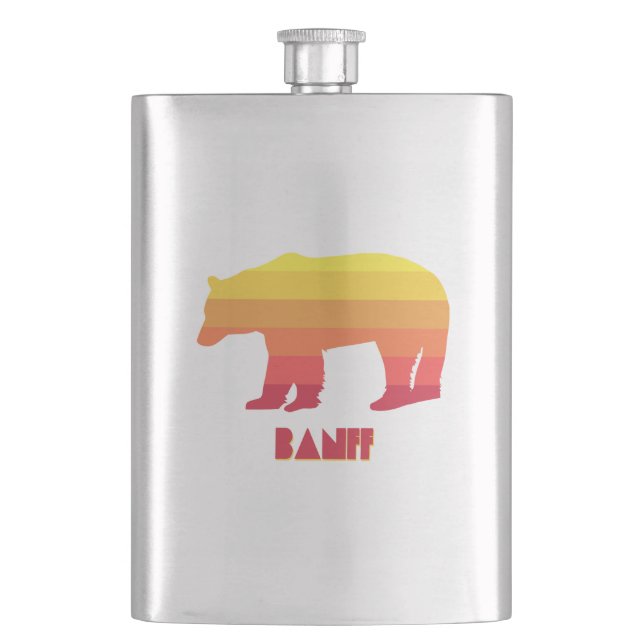 Banff Bear Hip Flask (Front)
