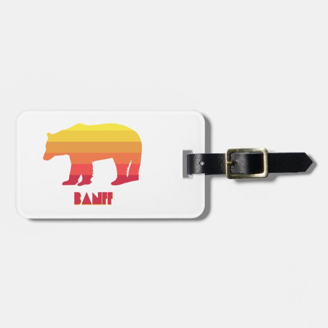 Banff Bear Luggage Tag (Front Horizontal)