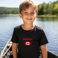 Banff Canada Canadian Flag Dark Colour