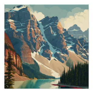 Banff Canada International Park Vintage Travel Poster