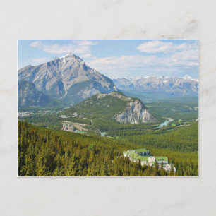 Banff Canada Seen From The Sulphur Mountain Gondol Postcard