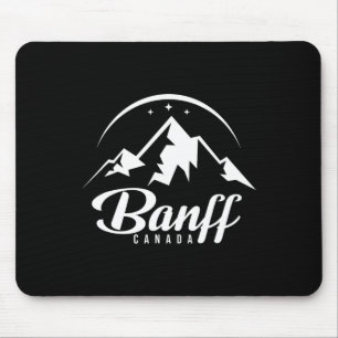 Banff Canada Ski Resort Skiing Snowboarding Mouse Mat