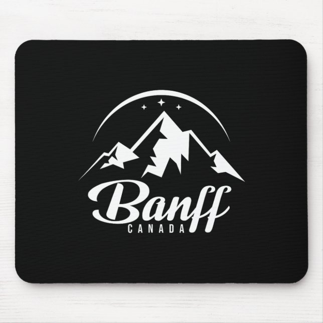 Banff Canada Ski Resort Skiing Snowboarding  Mouse Mat (Front)