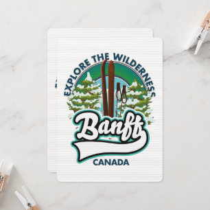 banff canada to ski logo