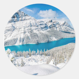 Banff, Canada Tote Bag Classic Round Sticker