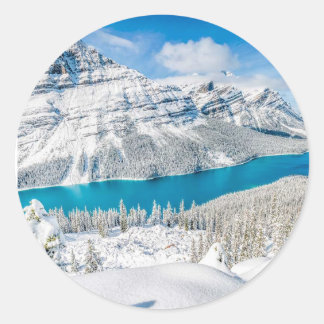 Banff, Canada Tote Bag Classic Round Sticker