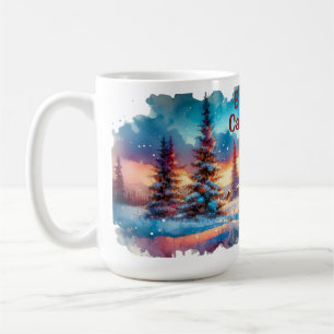 Banff Canada Watercolor Sketch Coffee Mug